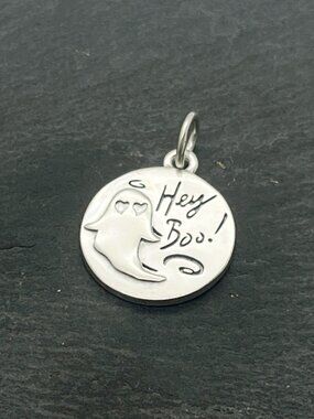 James Avery S925 Sterling Silver "Hey Boo!" Ghost Charm